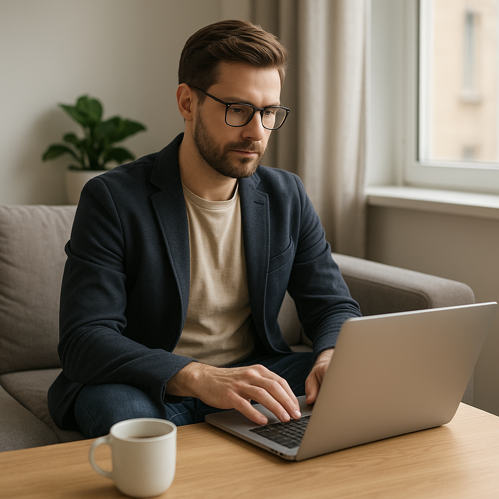 Moda męska do pracy zdalnej