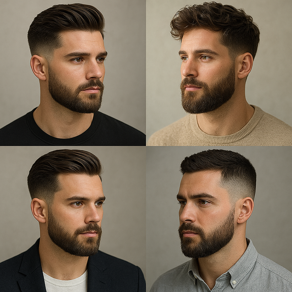 Męskie fryzury i brody — jak dopasować do stylu